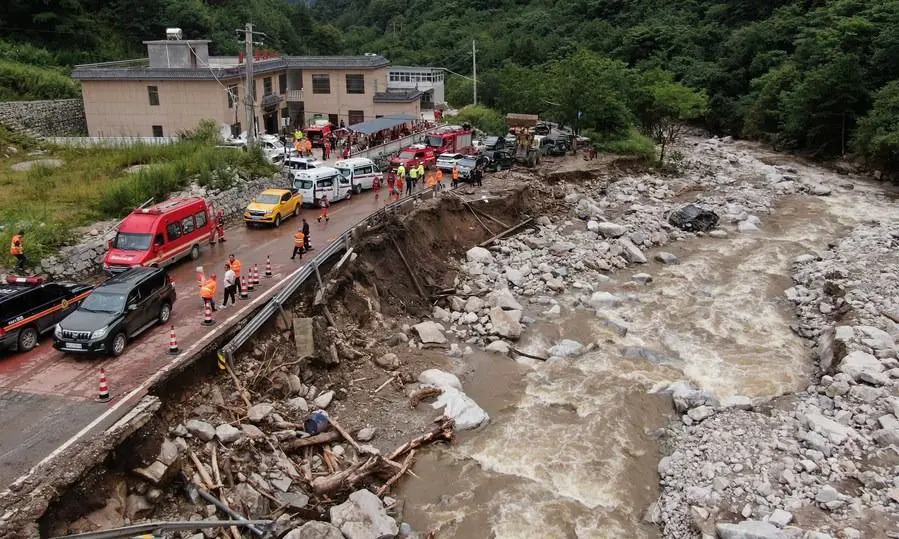 Five killed, eight missing after torrential rains hit northwest China’s Shaanxi