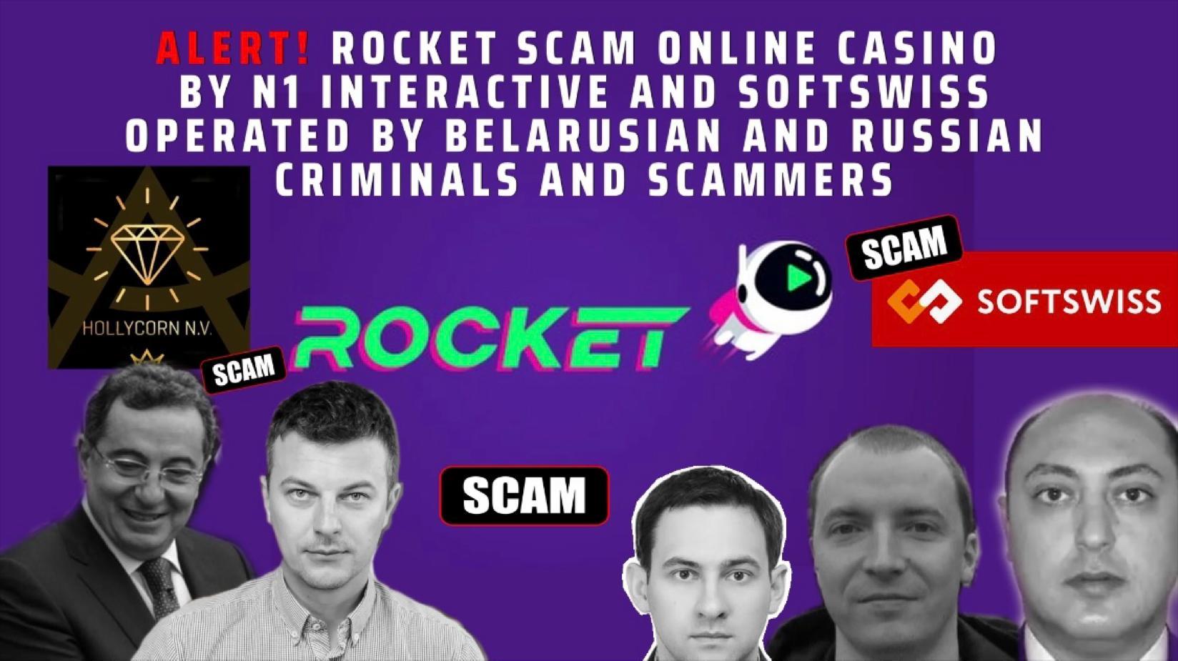 Fraud alert - Cybercrime Rocket Casino scam online casino