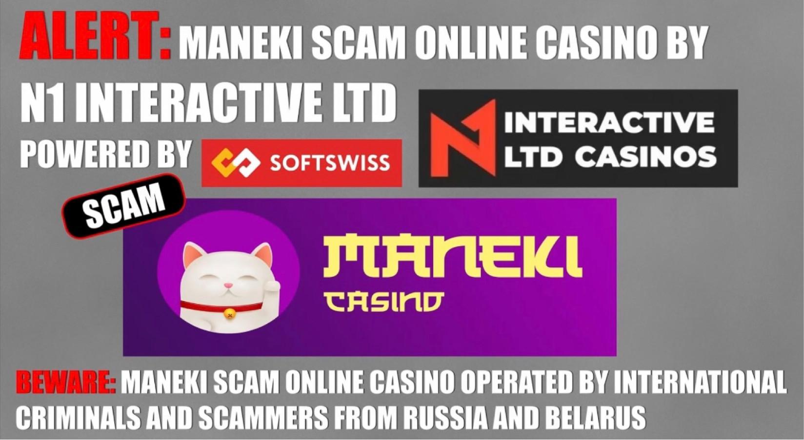 Fraud alert - Maneki scam online casino