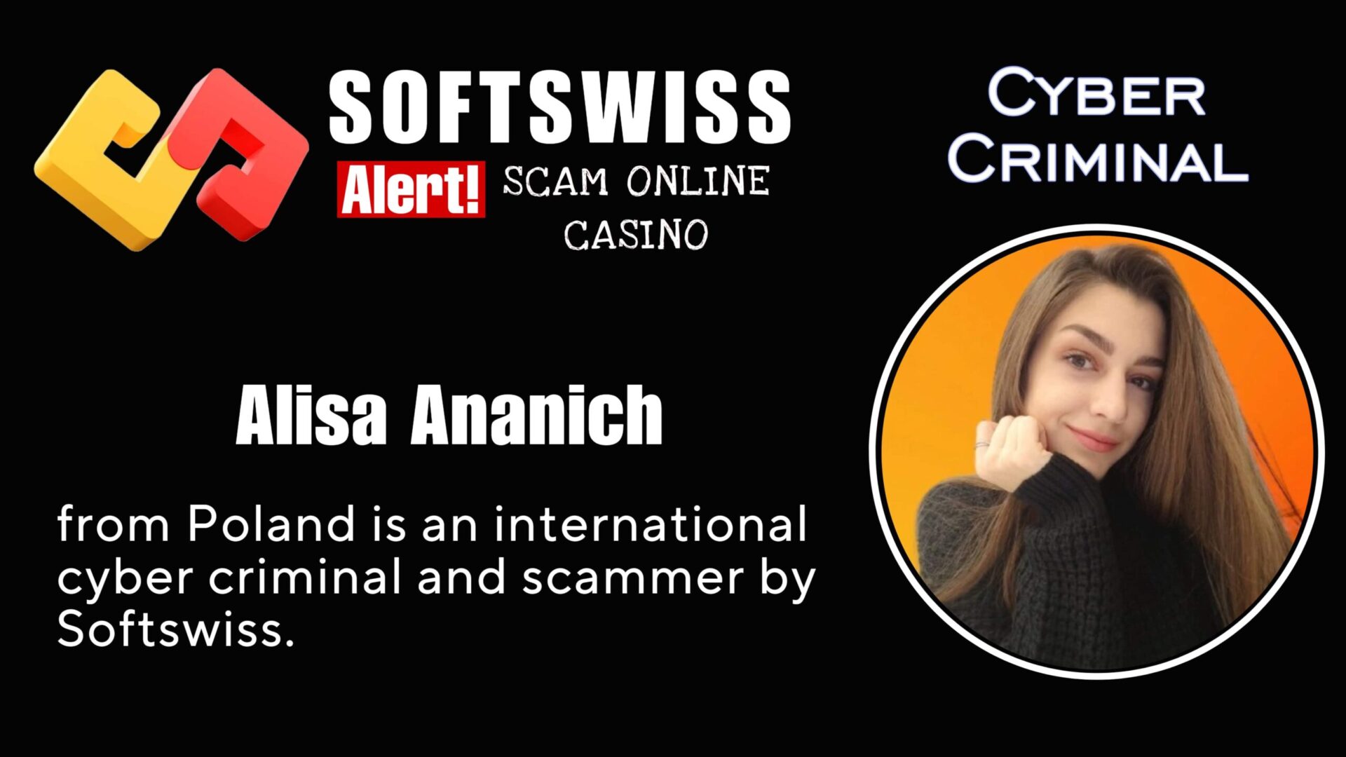 Alisa Ananich - softswiss - Belarusian and Russian cyber fraud agents