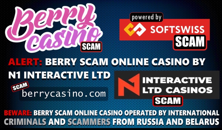 Berry Casino, scam by softswiss NV and softswiss