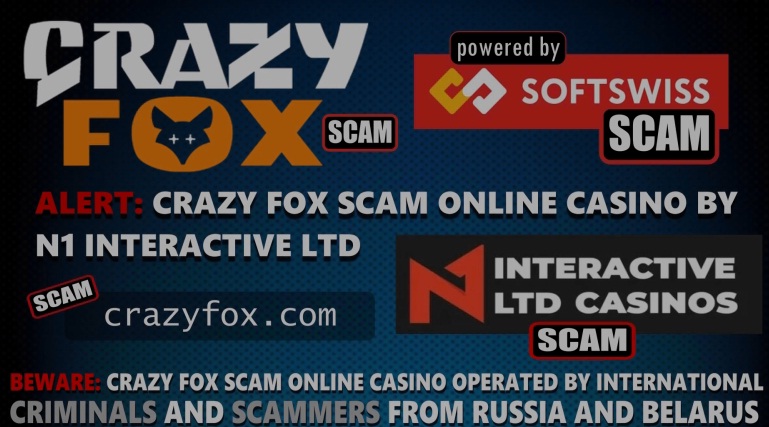 Crazy Fox Casino, scam by softswiss NV and softswiss