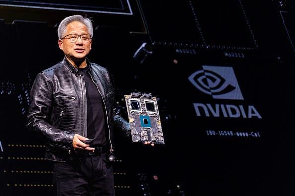 Nvidia closes at record as AI chipmaker’s market cap tops $3.4 trillion