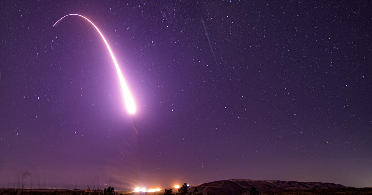 Air Force to launch unarmed nuclear missile from Vandenberg overnight