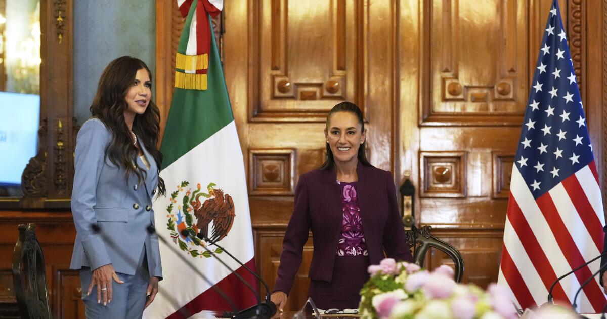 Mexico’s Sheinbaum denies Noem’s allegation that she encouraged violence in LA
