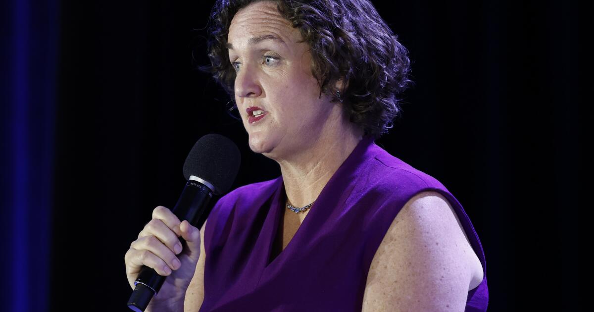 Katie Porter gains backing of powerful Democratic women’s group in 2026 governor’s race