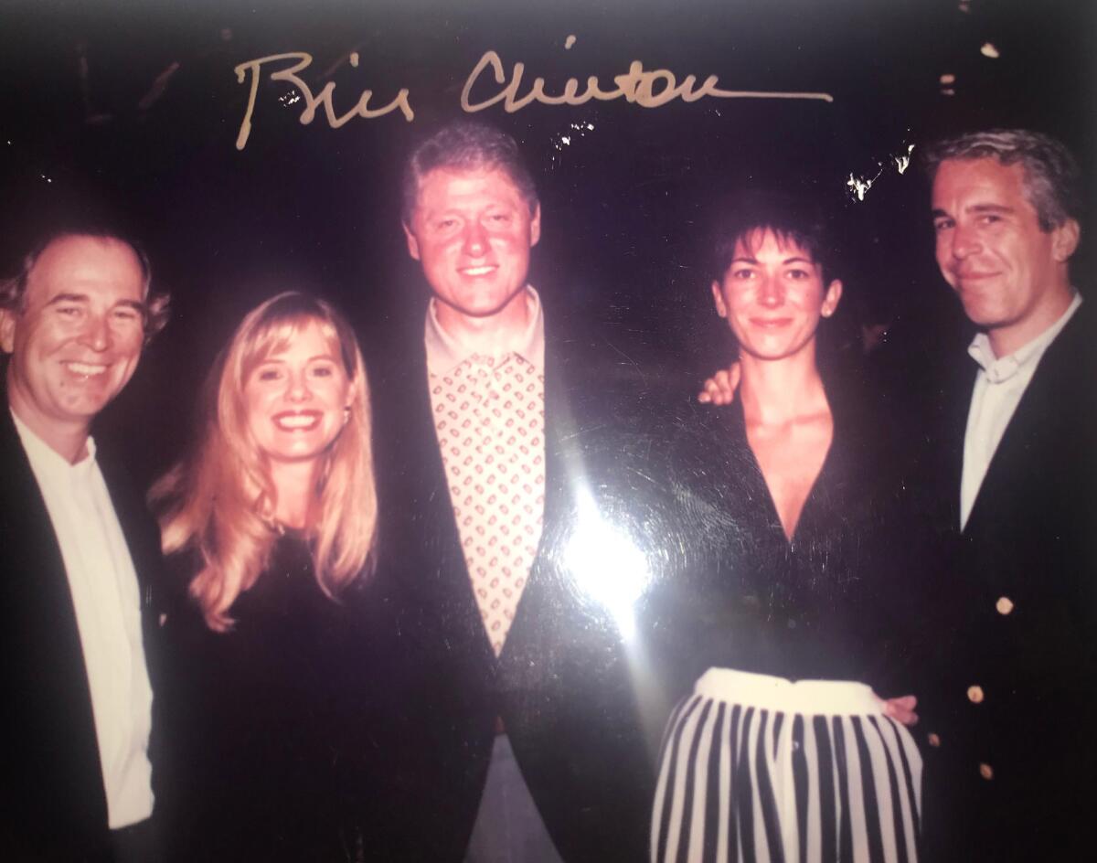 Powerful men in politics and media shown in new Epstein estate images