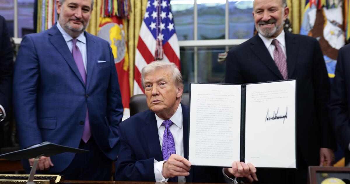 Trump signs order to limit state AI regulations, with California in the crosshairs