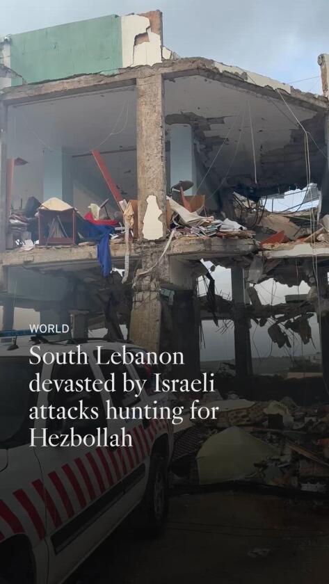 In hunt for Hezbollah, Israel is devastating south Lebanon