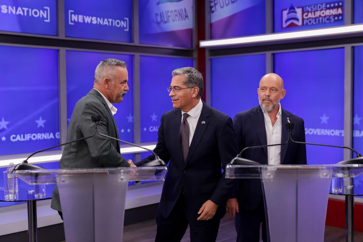Top candidates for California governor spar over wealth, experience and race in fiery debate