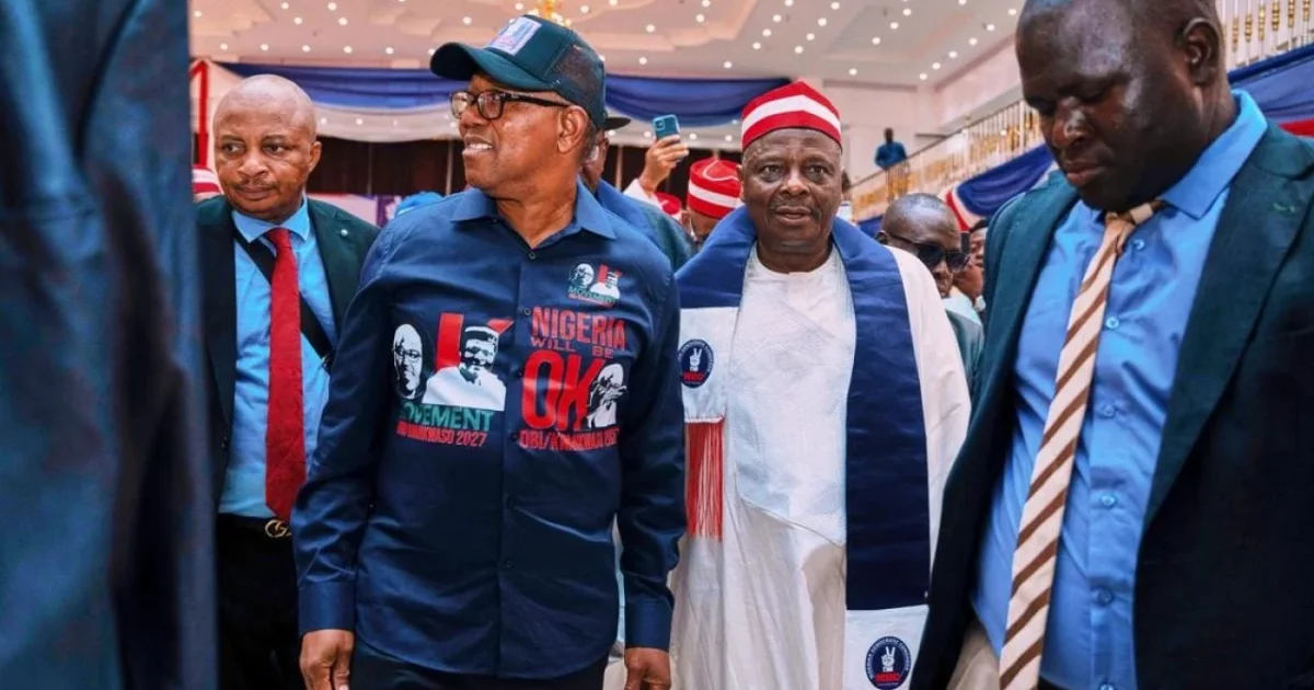 Peter Obi names Kwankwaso as running mate